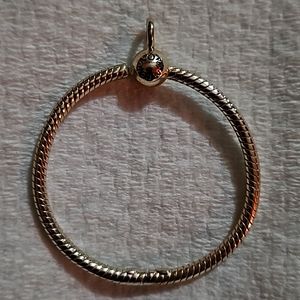 Original Pandora charm holder pendant, sterling silver